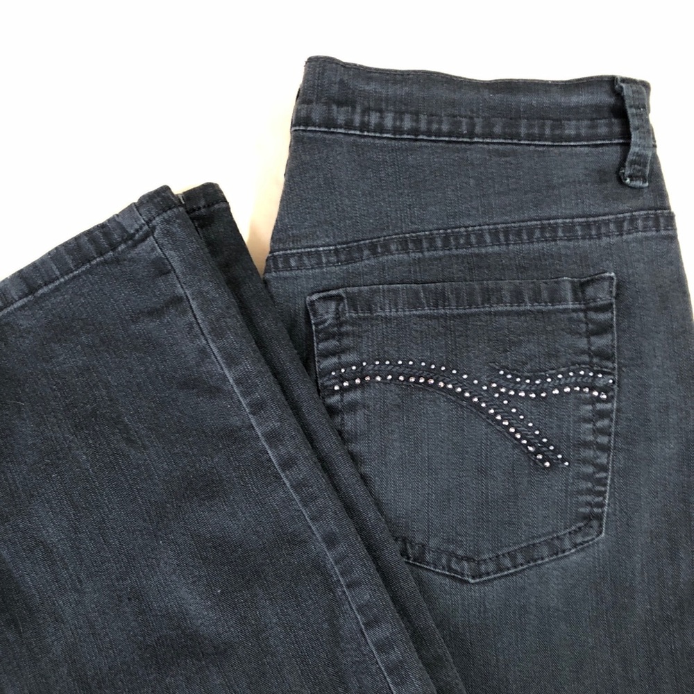 Gloria Vanderbilt Amanda Jeans Missy Womens 10 Black Pants Stretch Average